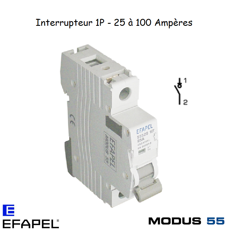 Interrupteur 1P 555-- 1IT