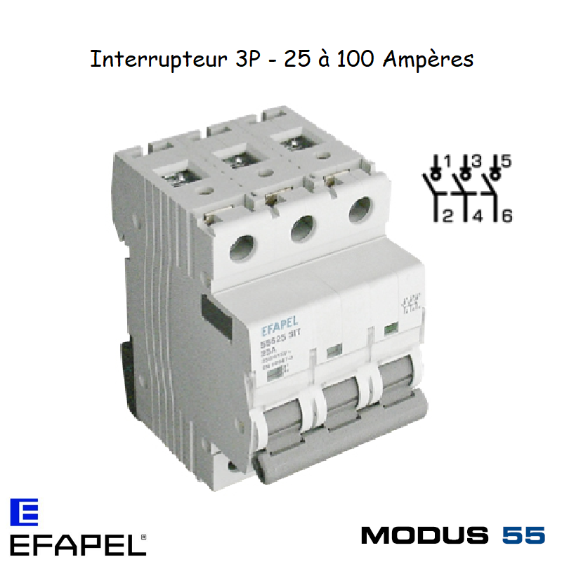 Interrupteur 3P 555-- 3IT