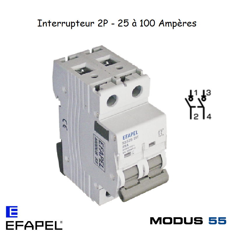 Interrupteur 2P 555-- 2IT