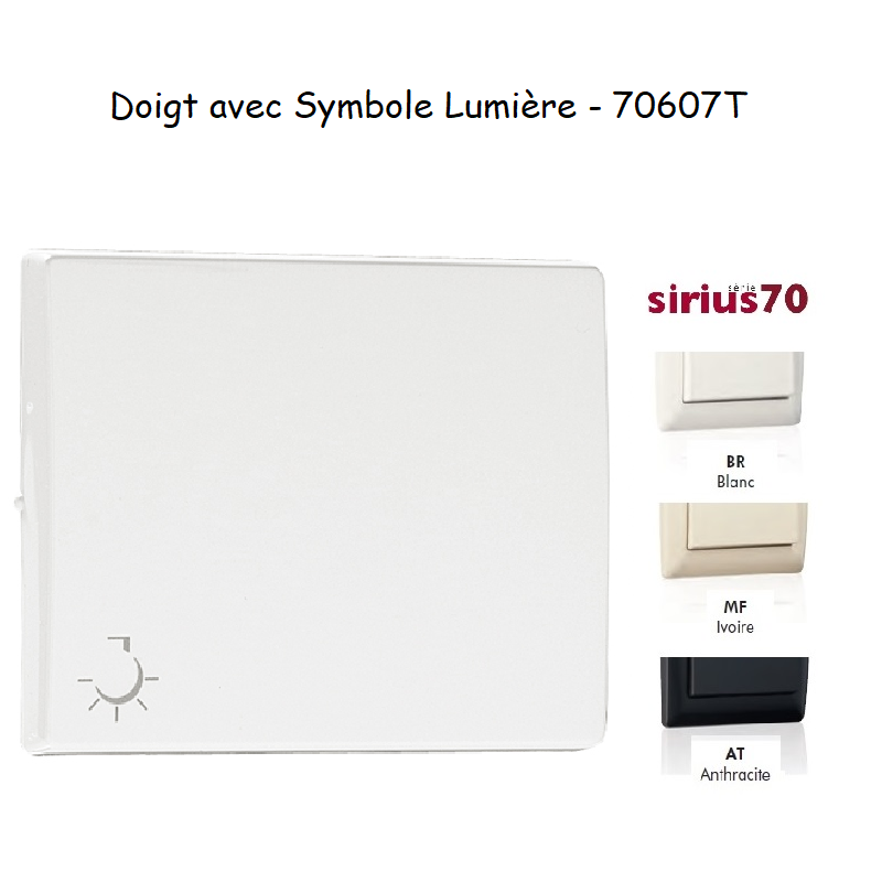 Doigt avec symbole Lumière Sirius 70607T
