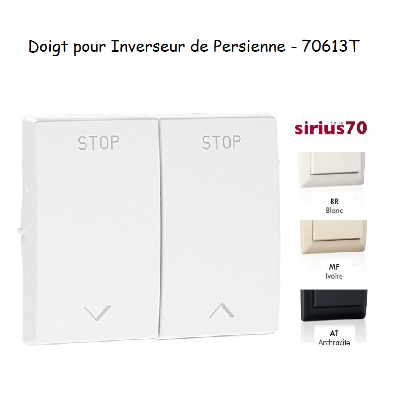 Doigt pour Inverseur de persienne Sirius 70613T