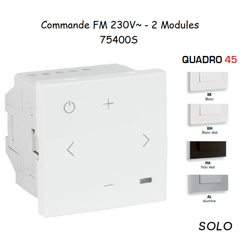 Commande FM 230 V~ - 2 Modules 75400S