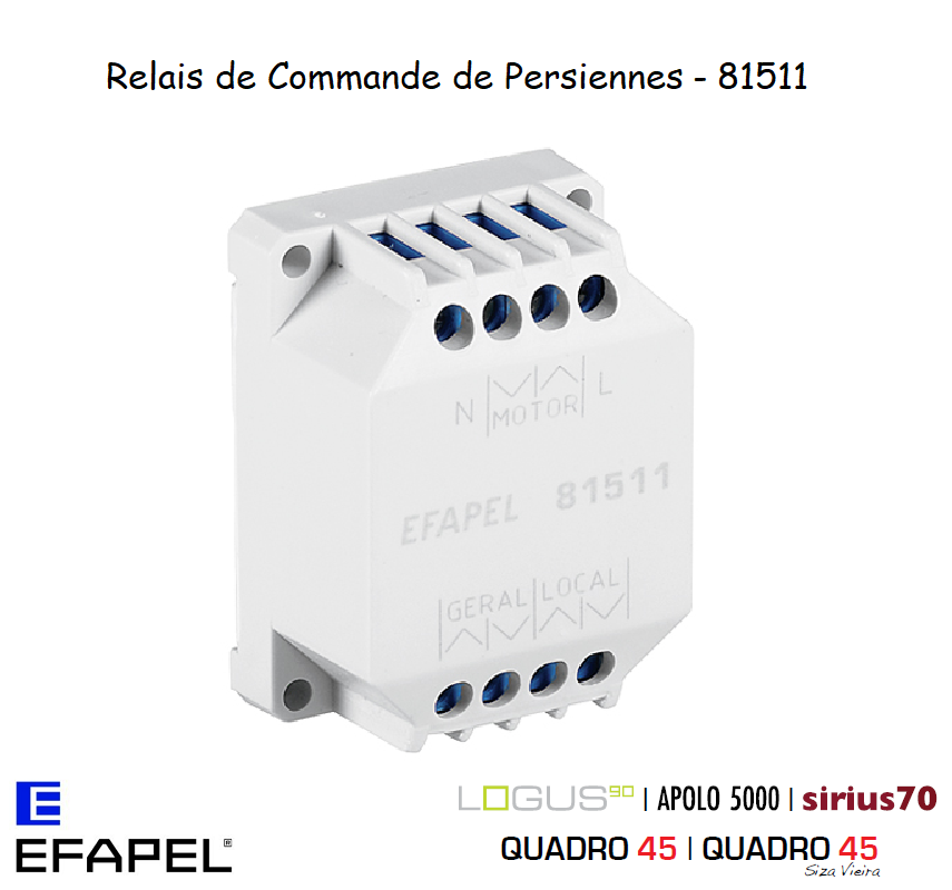Relais pour commandes de persiennes 81511