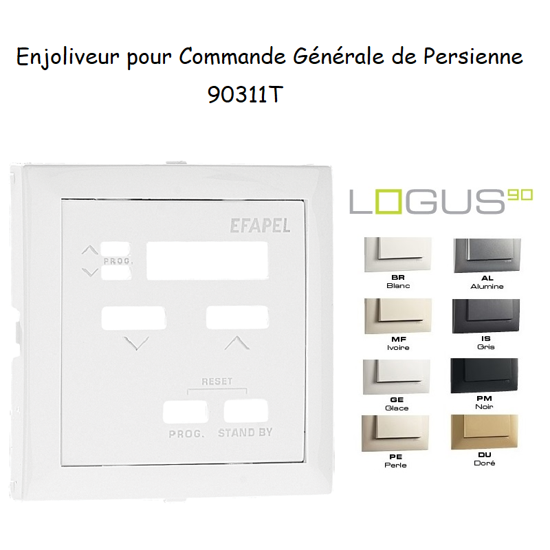 Enjoliveur pour commande générale de persienne Logus 90311T