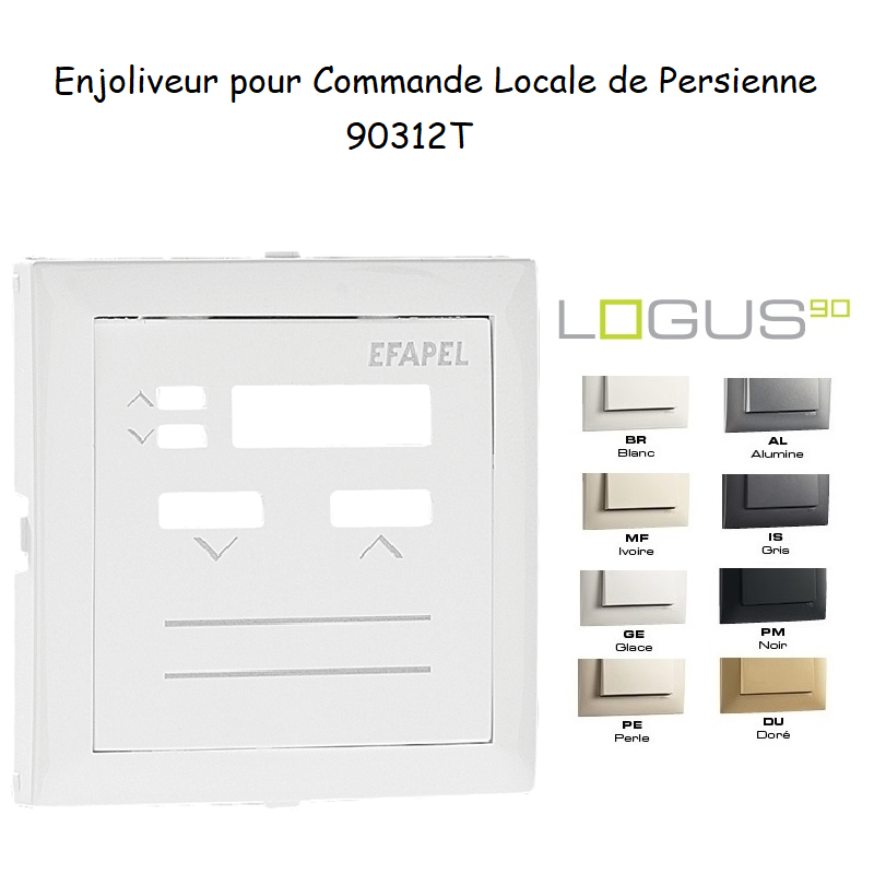 Enjoliveur pour commande loale de persienne Logus 90312T