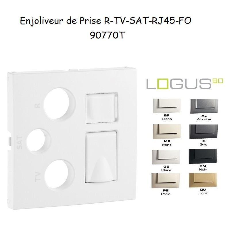 Enjoliveur pour R-TV-SAT-RJ45-FO Logus 90770 T