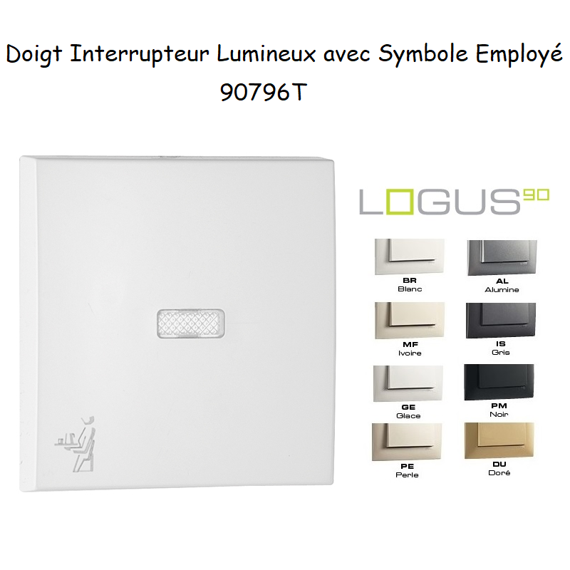 Doigt interupteur lumineux symbole Employé LOGUS 90796T