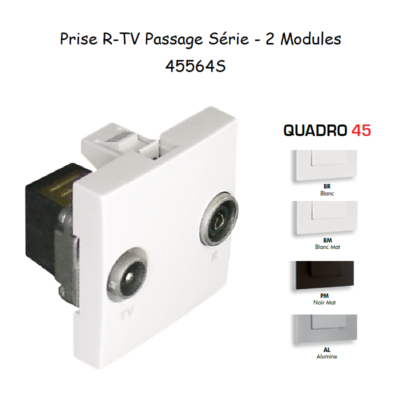 Prise R-TV Passage Série Quadro 45564S