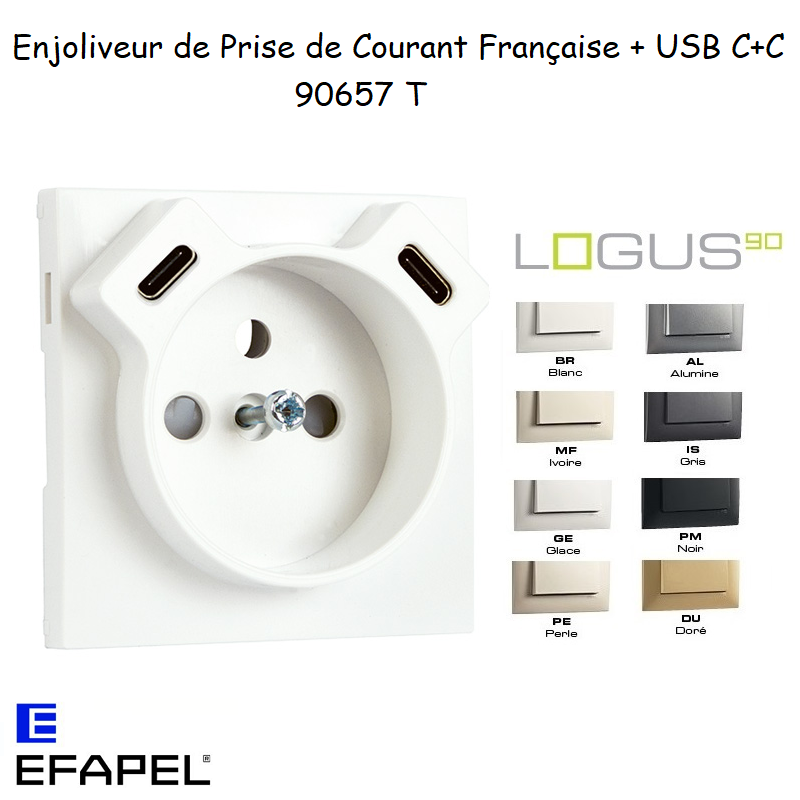 enjoliveur-prise-francaise-avec-usb-c-c-logus-90657t