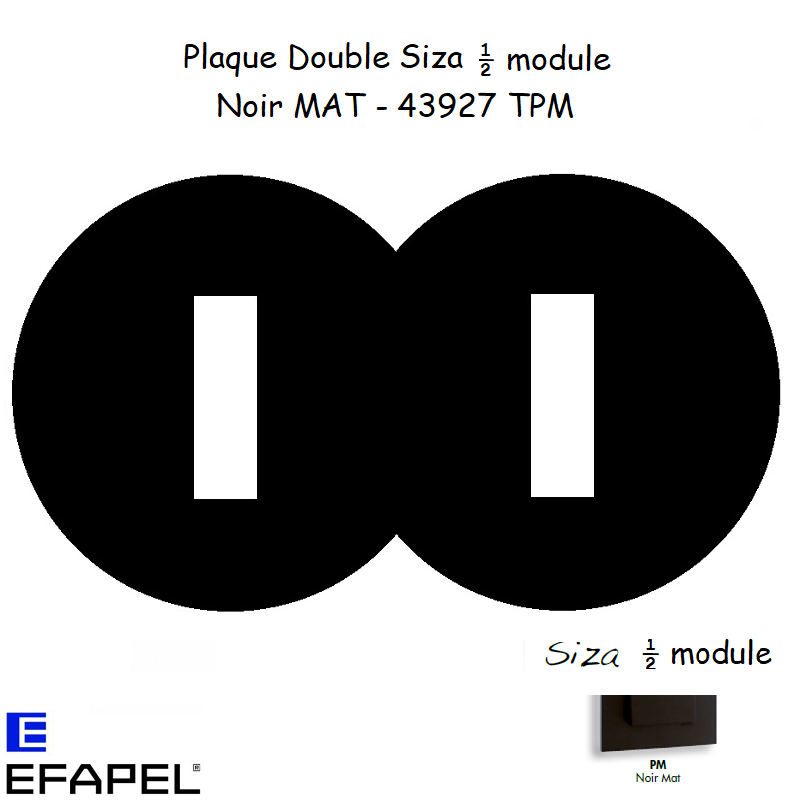 plaque-double-siza-noir-mat-43927tpm