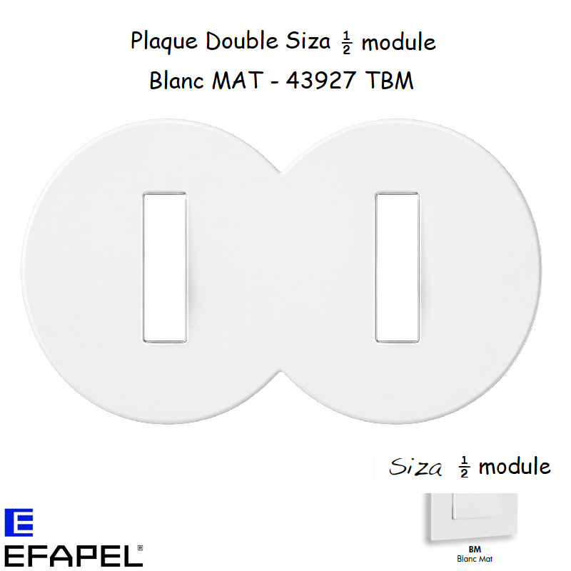 plaque-double-siza-blanc-mat-43927tbm