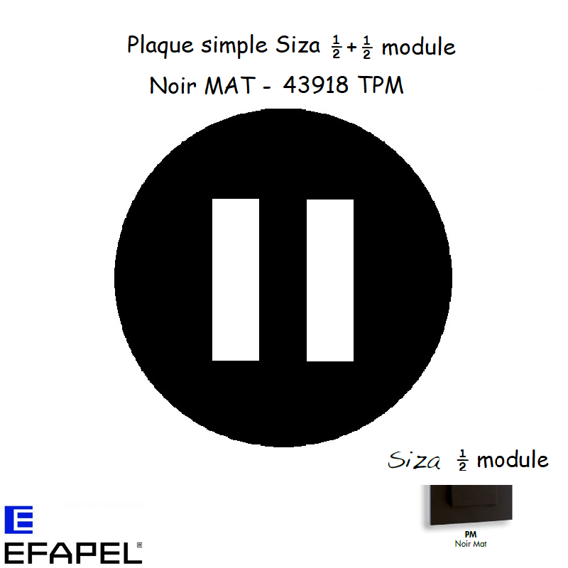 plaque-siza-noir-mat-43918tpm