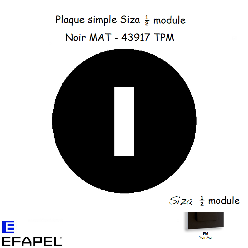 plaque-siza-noir-mat-43917tpm