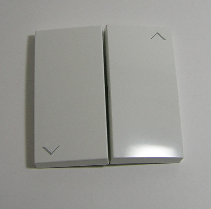 poussoir double de persienne blanc logus 90612tbr