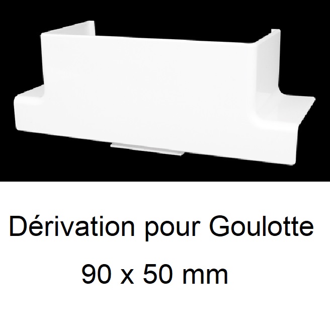 Dérivation pour goulotte de distribution 90x50 10181RBR