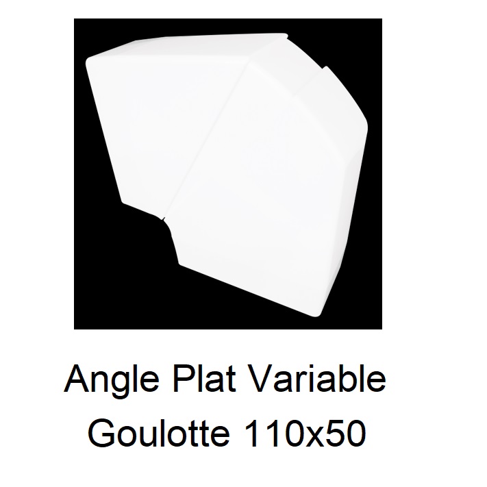 Angle plat Variable Goulotte 110x50 10093RBR