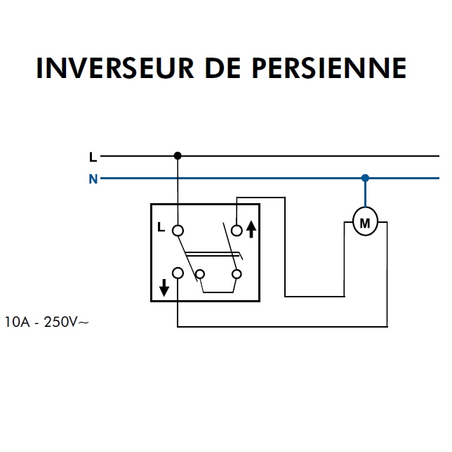 Inverseur de Persienne série 3700 37290CBR Schéma