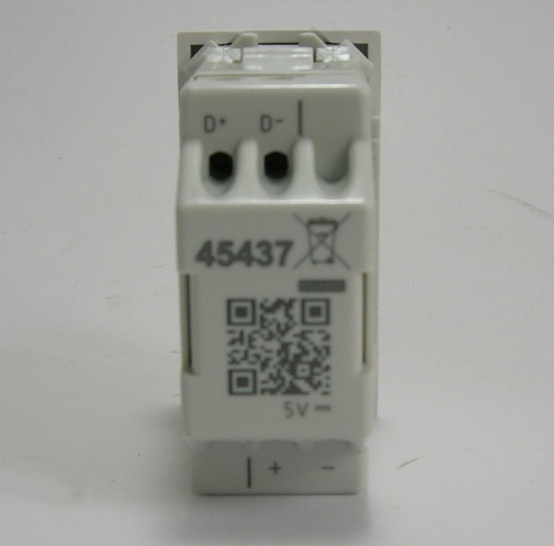 Prise USB Quadro45 45437SBR-2