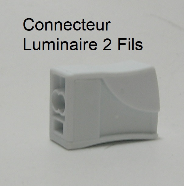 Connecteur luminaire 2 fils