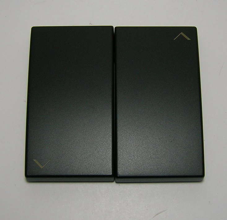 Doigt poussoir double de persienne 50612tpm noir mat apolo5000