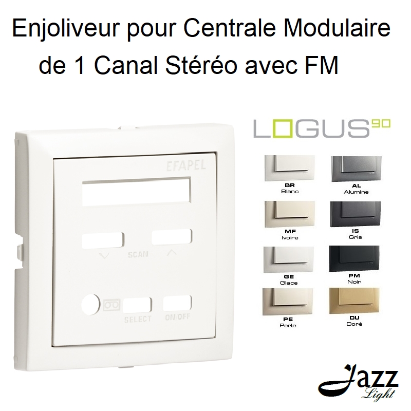 Enjoliveur pour Centrale Modulaire 1 Canal Stéréo avec FM - LOGUS 90