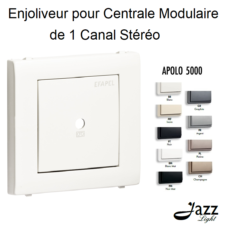 Enjoliveur pour Centrale Modulaire de 1 Canal Stéréo APOLO 5000