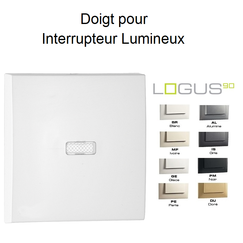 Doigt pour interrupteur lumineux LOGUS 90602T