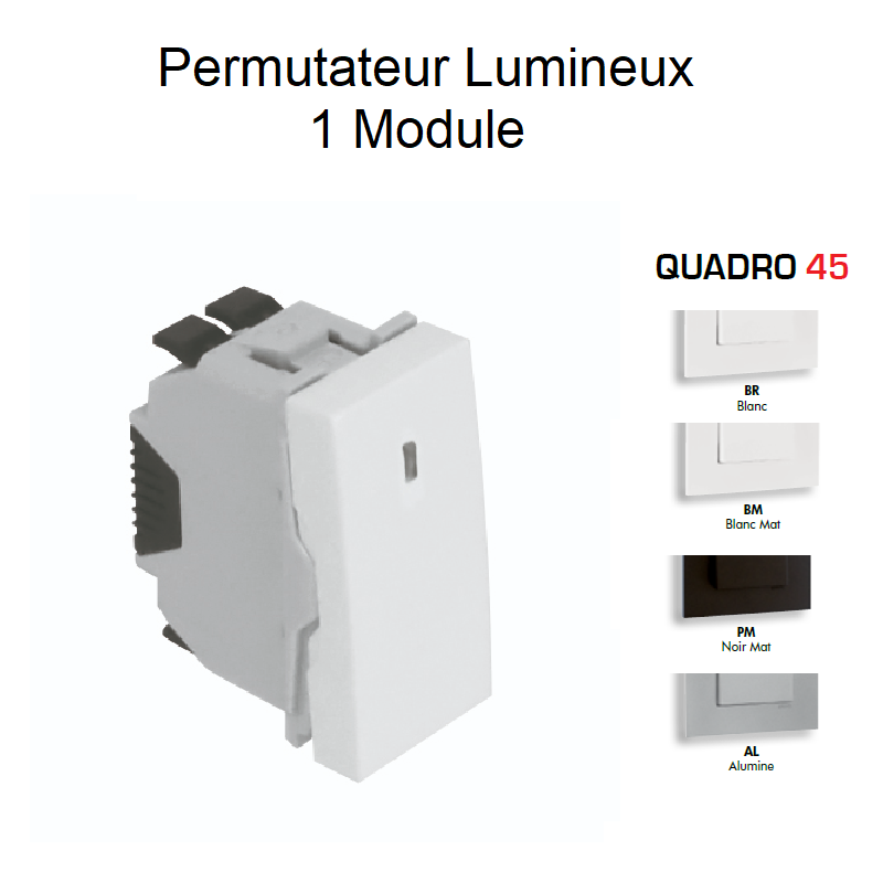 Permutateur Lumineux 1 module Quadro 45053S