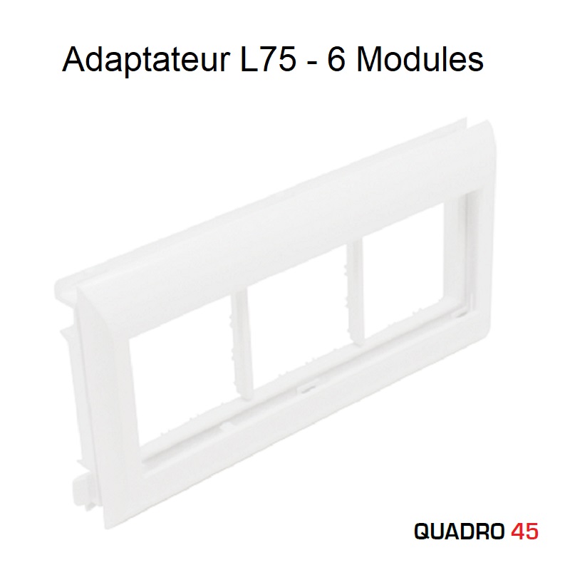 Adaptateur Q45 Couvercles L75 - 6 Modules
