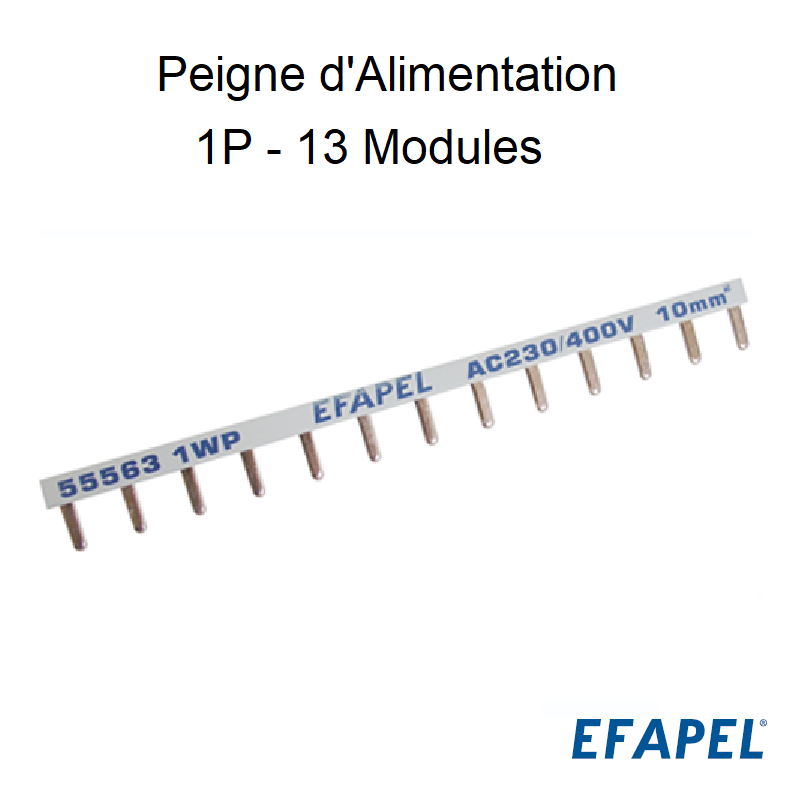 Peigne d\'Alimentation Plan - 1P - 13 Modules