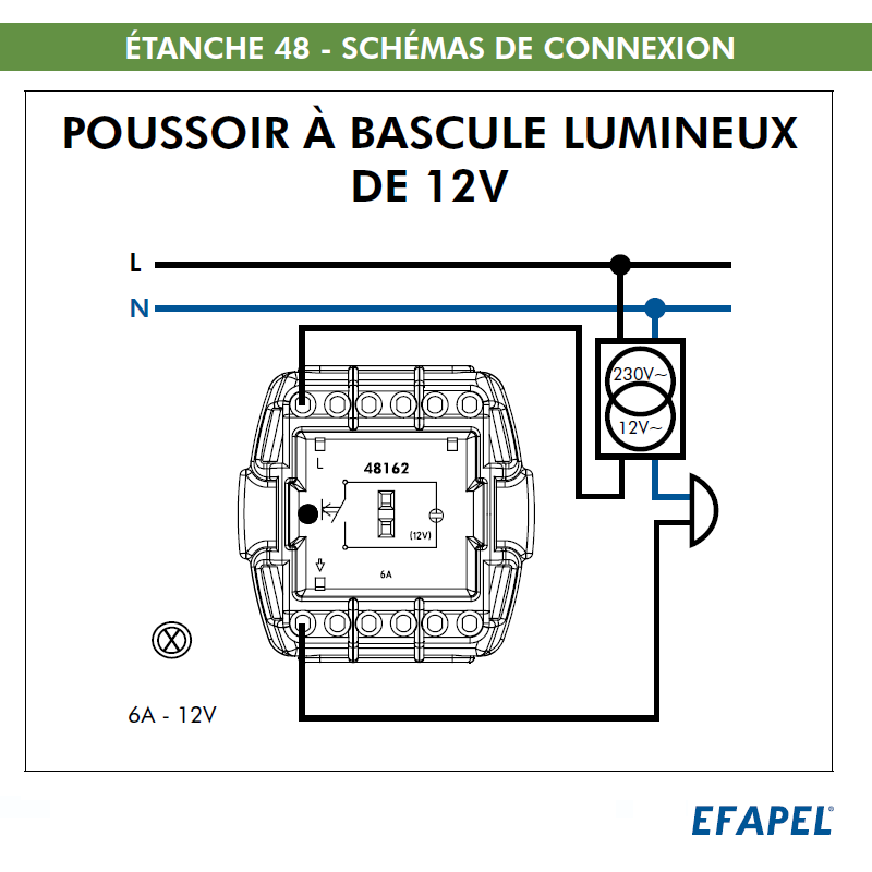 Schéma de connexion étanche48 48162