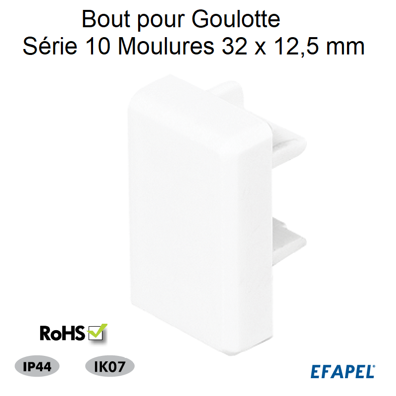 Bout pour Goulotte Série 10 Moulures - 32x12,5