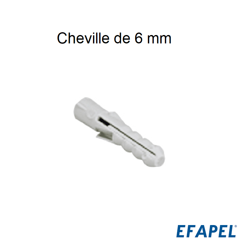 Cheville de 6 mm - Boite de 100