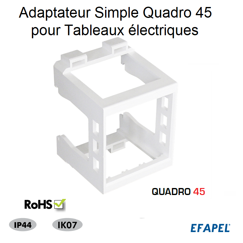 Adaptateur Simple Quadro 45 pour Tableaux électriques