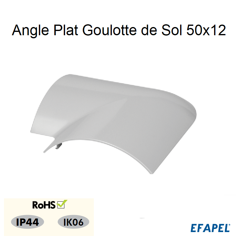 Angle Plat pour Goulotte de Sol 50x12