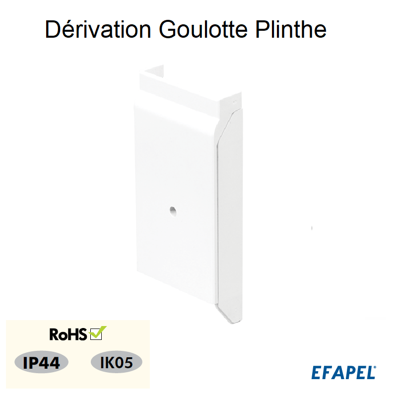 Dérivation Goulotte Plinthe 110x20 pour Goulotte 60x16