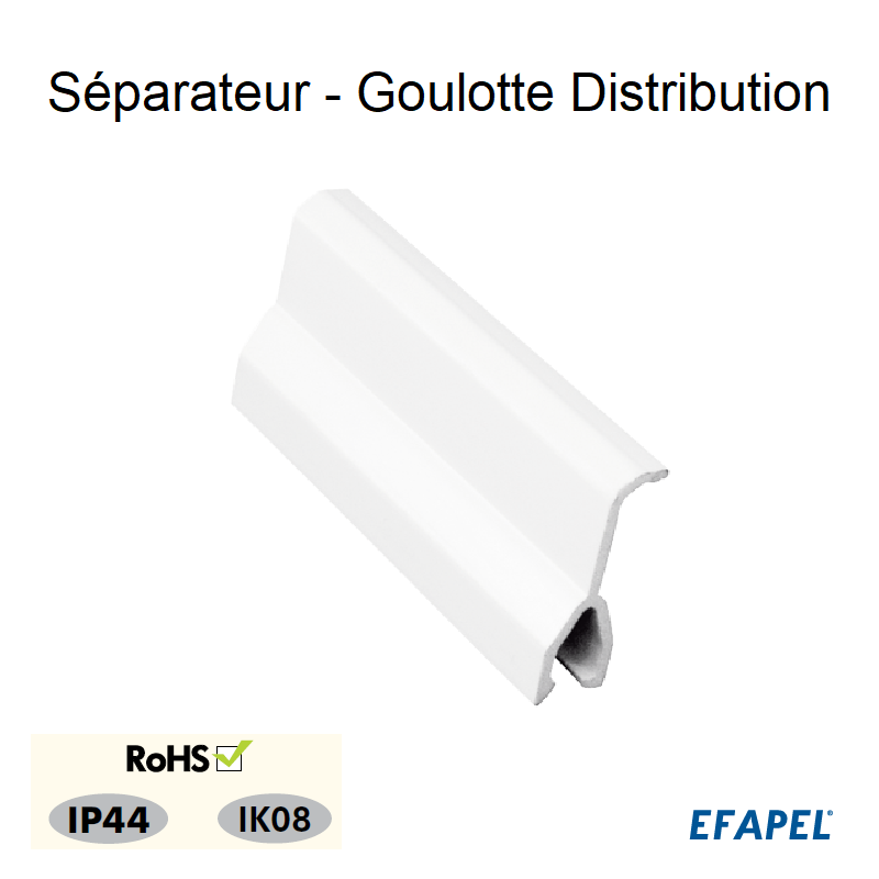 Séparateur pour goulotte série 10 distribution 10089 10099