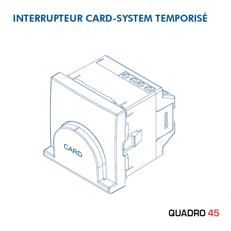 Interrupteur card system temporisé 45033