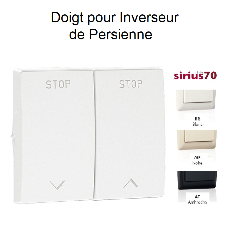 Doigt pour Inverseur de Persienne Sirius70