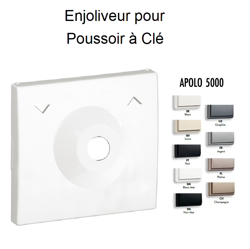 Enjoliveur pour poussoir à clé Apolo 50351T