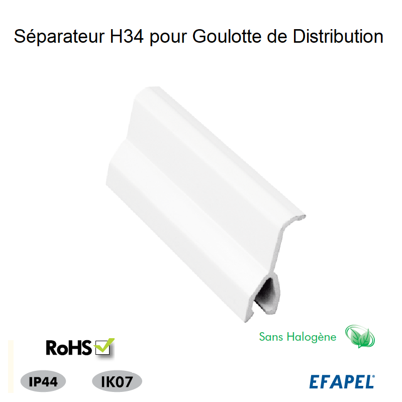 Lot de séparateurs pour Goulottes H34 Sans halogène - 20ml