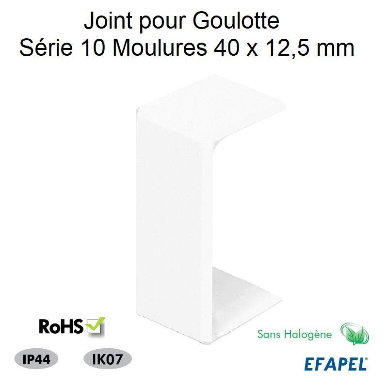 Joint pour goulotte 40x12,5 Sans halogène