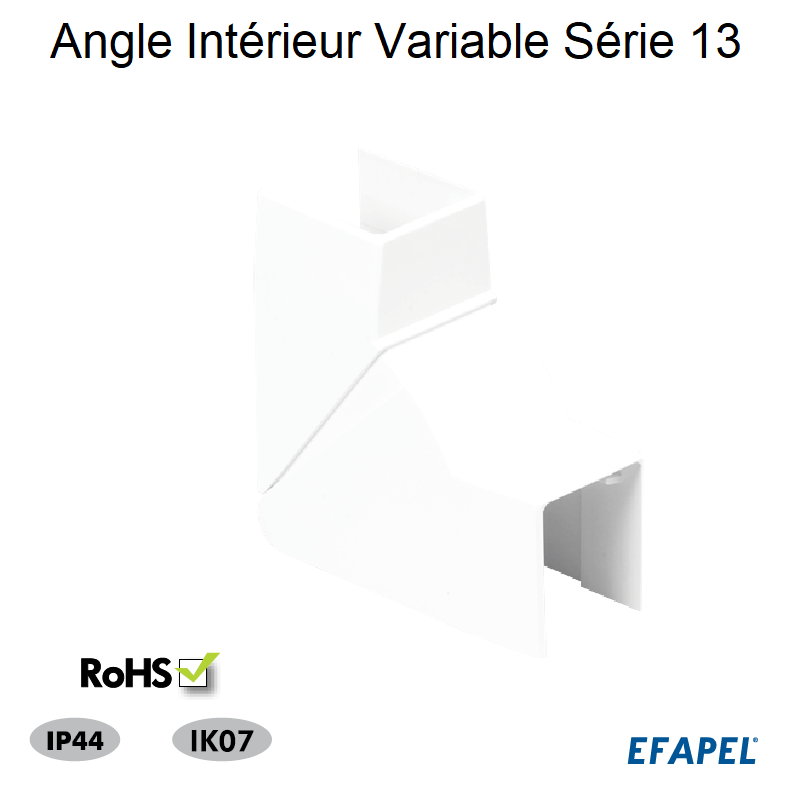 Angle Intérieur Variable pour goulotte série 13