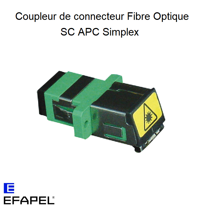 Coupleur pour Connecteur de Fibre Optique SC APC Simplex