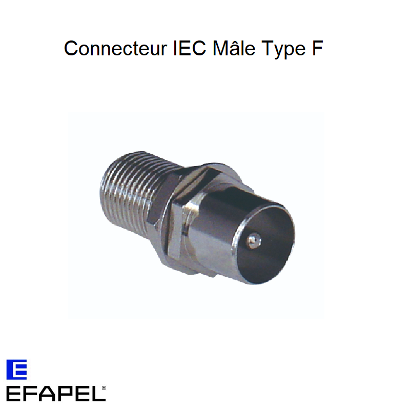 Connecteur IEC Mâle type F 82606
