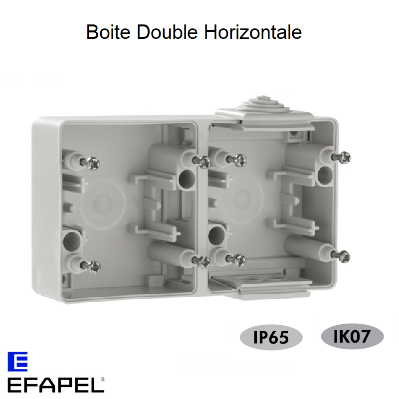Boite Double Horizontale - Série Etanche 48
