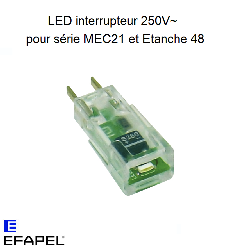 LED pour voyant lumineux des appareils Série MEC 21 et Série 48 - 250V~