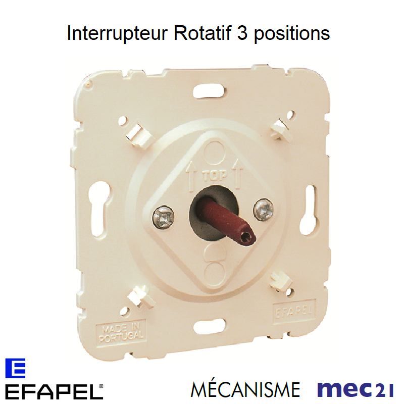 Mécanisme d\'Interrupteur Rotatif de 3 Positions