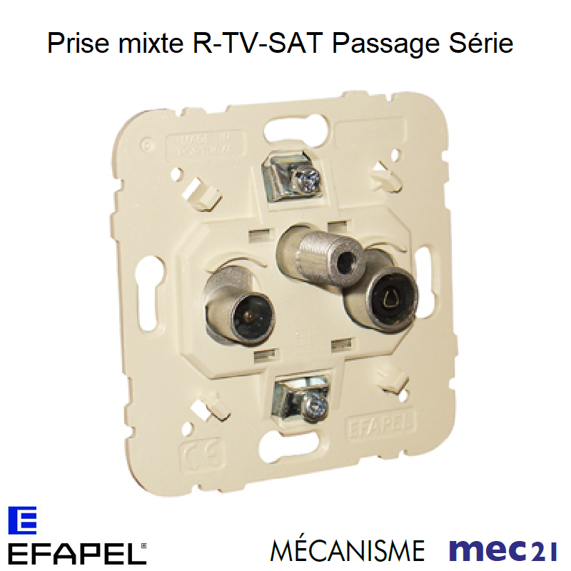 Mécanisme Prise R TV SAT passage série mec 21565