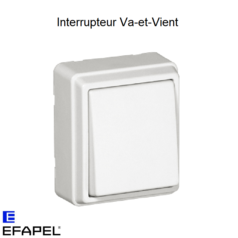 Interrupteur Va-et-Vient Blanc